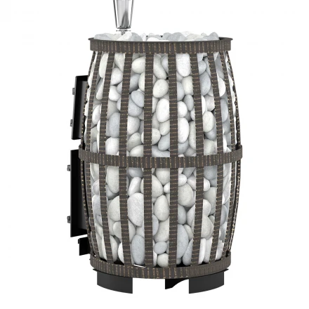 Чугунная банная печь Легенда Русский пар Ковка 24 (270) б/в (Везувий)