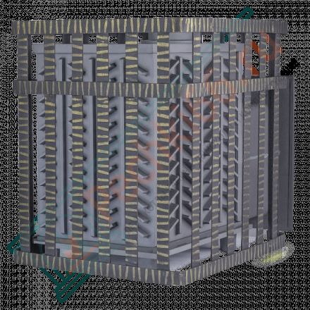 Чугунная печь для бани Гефест GFS ЗК 18 (П) в сетке (ТехноЛит)