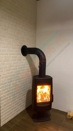 Печь-камин Plamen Aria под ключ (монтаж 21.08.2024)
