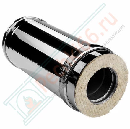 Сэндвич труба V50R с изол L=500 (AISI-321/0,5-ОЦИНК/0,5) d-200/300 (Вулкан)