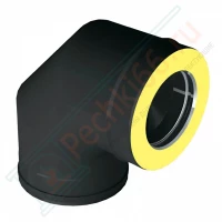 Отвод 90° V50R с изол (AISI-310S/0,8-ОЦИНК-RAL/0,5) d-180/280 (Вулкан-Cerablanket)