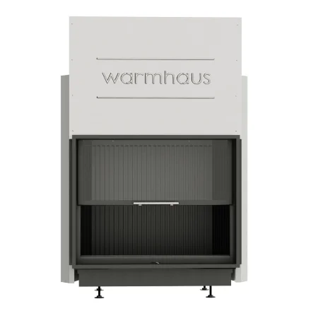 Каминная топка прямая FLAT 87/70h, 3D панели черные (Warmhaus) 10 кВт