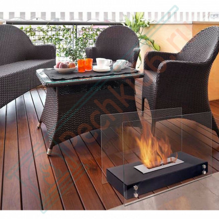 Биокамин Hotel, черный (Kratki)