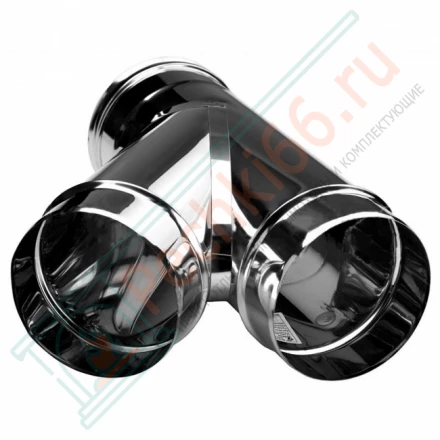 Тройник одностенный 45° (AISI-304/0,5мм) d-104 (Вулкан)