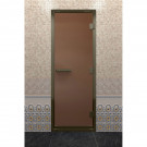 Дверь для хамама в бронзовом профиле, бронза матовая 200x70 (DoorWood) Дверь для хамама в бронзовом профиле, бронза матовая 200x70 (DoorWood)