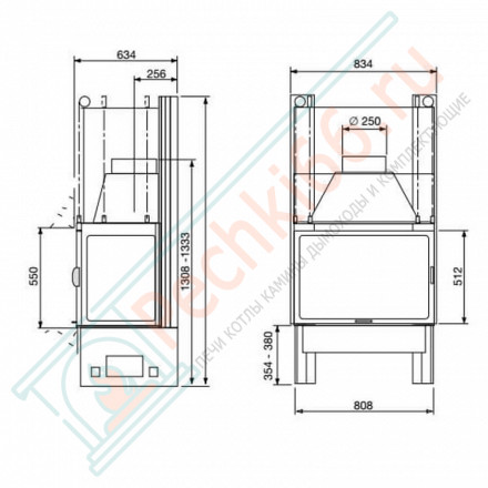 Каминная топка Supravision 267 (Supra) 11 кВт