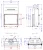 Каминная топка прямая FLAT 100/80h, 3D панели черные (Warmhaus) 12 кВт
