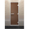 Стеклянная дверь DoorWood Хамам Бронза матовая 210х80 (по коробке)