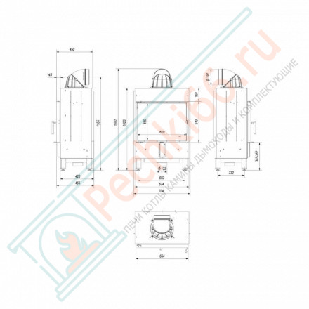 Стальная топка LUCY/12 (Kratki)