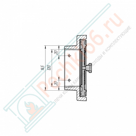 Дверца поддувальная «Артика» (Prometall)