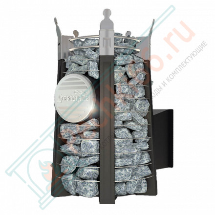 Банная печь Августа СТОУН стронг с панорамным стеклом (Добросталь)