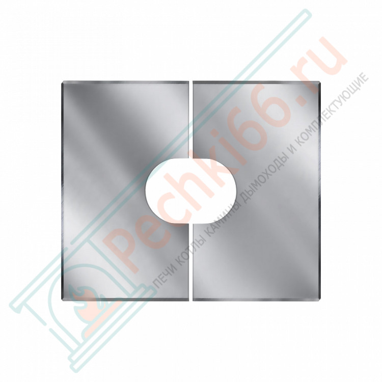 Фланец разрезной 0/20º без изол 780х830 на трубу V50R (AISI-304/0,5) d-180/280 (Вулкан)