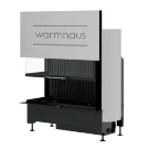 Каминная топка угловая KANT L 100/57h, 3D панели черные (Warmhaus) 10 кВт