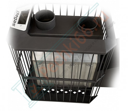 Печь для бани Пегас-26 сетка, панорама, закрытая каменка (Pegas)