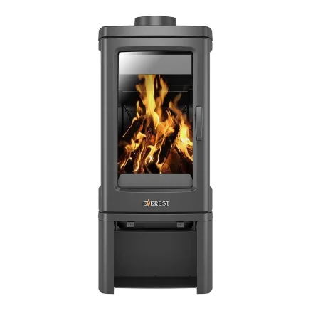 Печь-камин H12РМ, 3 стекла (Everest) до 240 м3