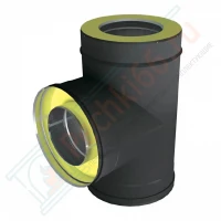 Тройник 90° V50R с изол (AISI-321/0,8-ОЦИНК-RAL/0,5) d-180/280 (Вулкан)