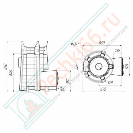Банная печь Фредерика СТОУН стронг (Добросталь)