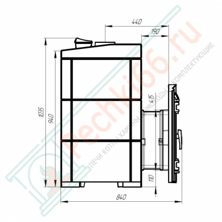 Печь Атмосфера XL, в облицовке пироксенит (ProMetall)