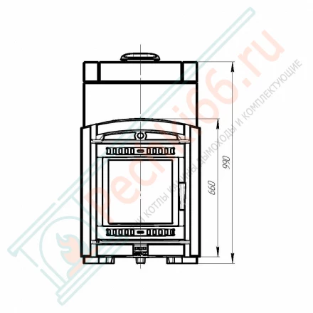 Печь Атмосфера XL, в облицовке пироксенит (ProMetall)