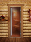 Дверь для бани и сауны Престиж бронза, 180х70 см по коробке (DoorWood) Дверь для бани и сауны Престиж бронза, 180х70 см по коробке (DoorWood)
