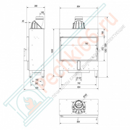 Стальная топка LUCY/14/SLIM (Kratki)