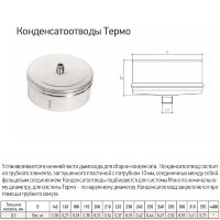 Кондесатоотвод Термо-Р (по наружному диаметру) (316-0.5) d-115/210 (ТиС Стандарт)