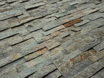 Плитка Кварцит зеленый 600 x 150 x 15-20 мм (0.63 м2 / 7 шт)