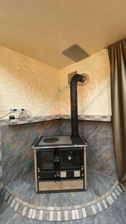 Печь плита с духовкой La Nordica Rosa Maiolica (монтаж 09.2024)