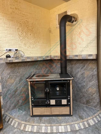 Печь плита с духовкой La Nordica Rosa Maiolica (монтаж 09.2024)