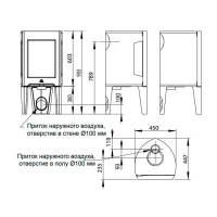 Чугунная печь-камин F 163 BP (Jotul)
