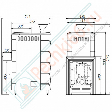 Печь для бани Таймыр 2017 Inox БСЭ ЗК ТО антрацит (T.M.F) до 18 м3