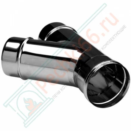 Тройник одностенный 45° (AISI-321/0,5мм) d-130 (Вулкан)