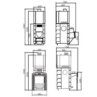 Печь для бани Бирюса 2013 Carbon ДА ЗК антрацит (T.M.F) до 18 м3