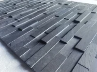 Плитка Сланец чёрный 600 x 150 x 15-20 мм (0.63 м2 / 7 шт)