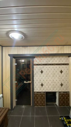 Печь для бани ИзиСтим Ялта 15 хохлома под ключ (монтаж 07.2024)