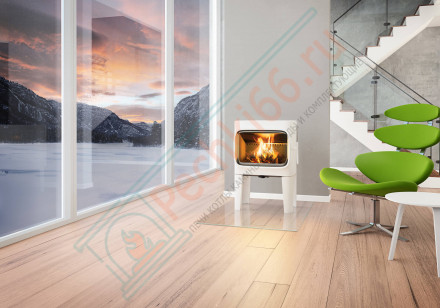 Чугунная печь-камин F 305 R LL WHE, стеатит (Jotul)