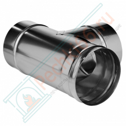 Тройник 90° без изол (НЕРЖ-321/0,8) d-130 (Дымок-Lux)