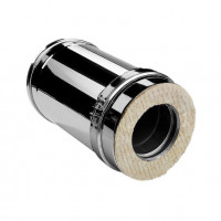 Сэндвич труба V50R с изол L=250 (AISI-321/0,8-AISI-304/0,5) d-130/230 (Вулкан-Cerablanket)