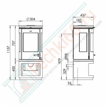 Чугунная печь-камин Morsø 7943 (Morso)