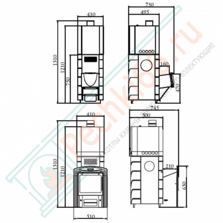Печь для бани Бирюса 2013 Carbon ДА ЗК терракота (T.M.F) до 18 м3