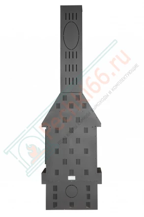 Печь-камин Прага 3 стекла NEW черный (ЭкоКамин) 14 кВт