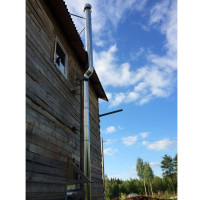 Монтаж дымохода через стену