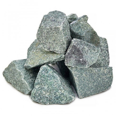 Камень для бани Жадеит некалиброванный колотый, м/р Хакасия (коробка), 10 кг