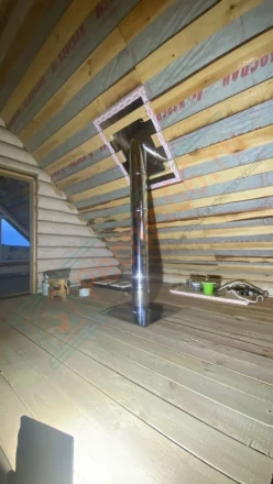 Печь банная ProMetall Атмосфера L сетка под ключ (монтаж 09.2022)