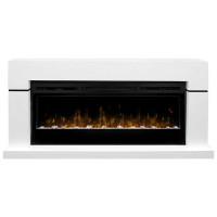 Каминокомплект Lindos Белый (линейный) с очагом Prism BLF5051