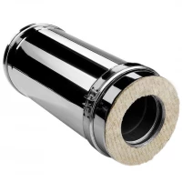 Сэндвич труба V50R с изол L=500 (AISI-310S/0,8-AISI-304/0,5) d-300/400 (Вулкан-Cerablanket)