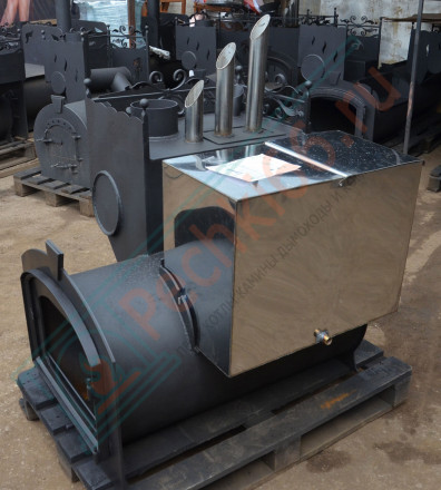 Печь для бани Горыныч 3 (ЗК) со стеклом, под бак 100 л (ТермоСфера)