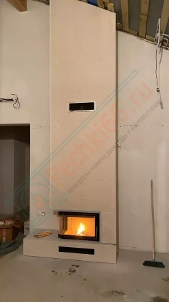 Каминная топка Romotop HEAT R/L 2G S 70.44.33.23 под ключ (монтаж 09.2020)