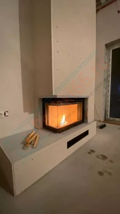 Каминная топка Romotop HEAT R/L 2G S 70.44.33.23 под ключ (монтаж 09.2020)