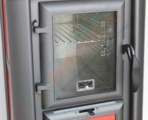 Печь-камин Lederata Plus белая (Tim Sistem) до 180 м3